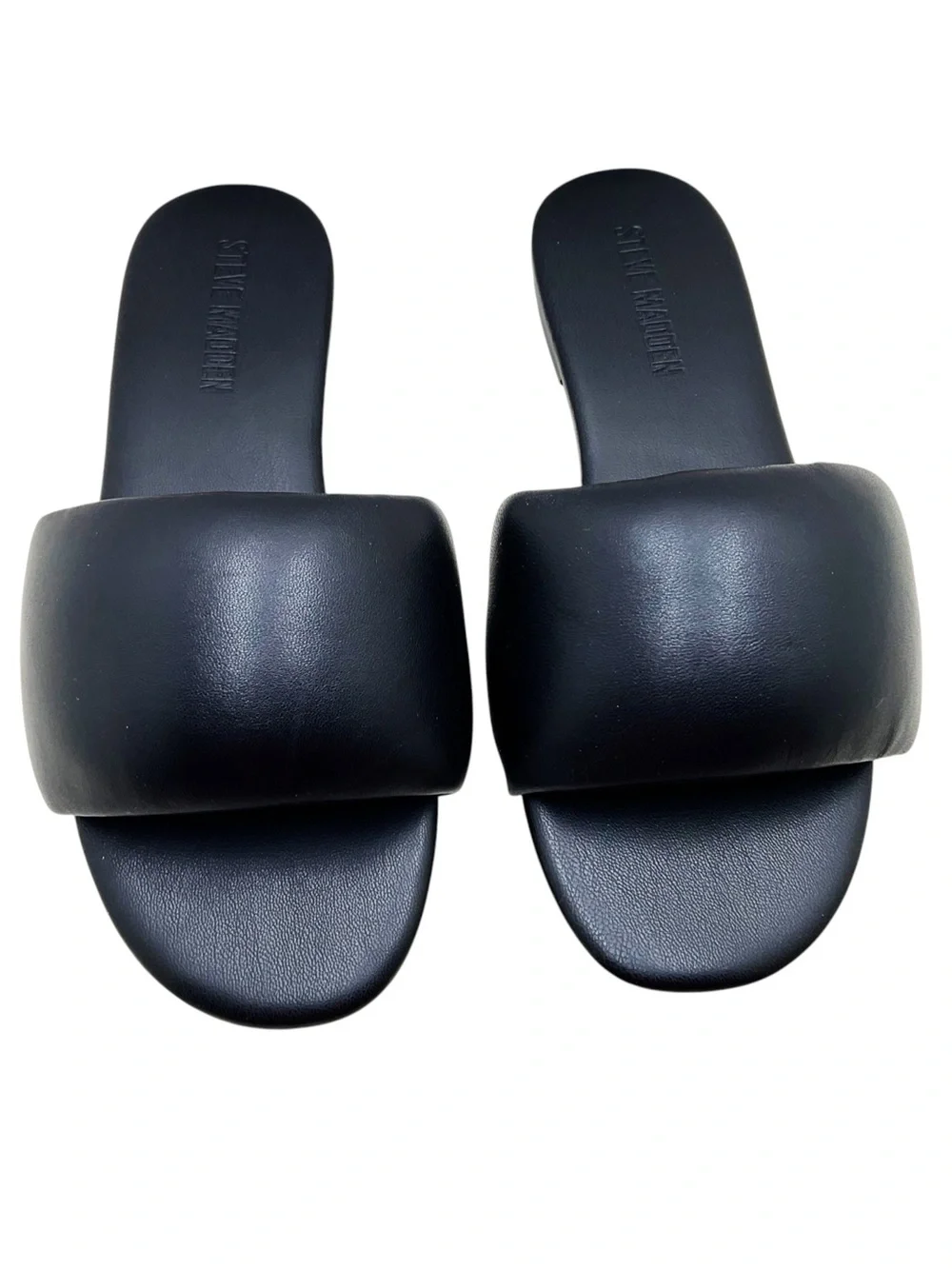 🆕{Steve Madden} Karter Puffy Leather Slide Sandals